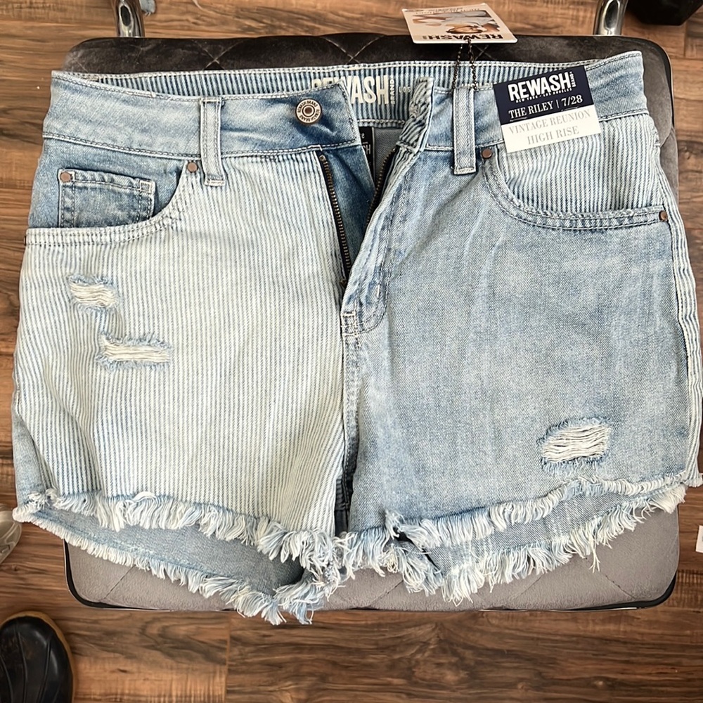 NWT Jean striped shorts!